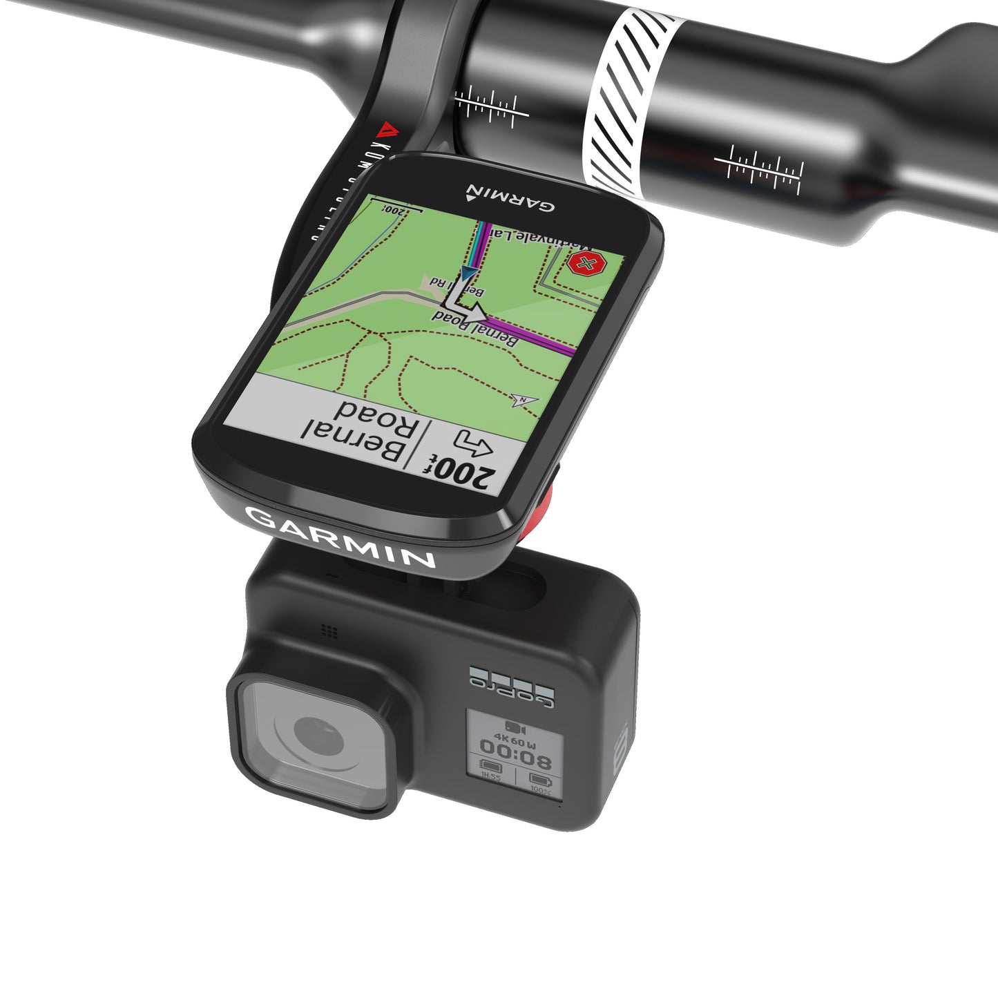CM06 Quick Release GoPro Computer Mount for Garmin bike computer by KOM Cycling, black on Tampa Home & Garden Store
