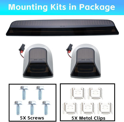 GMC Sierra HD 2500 smoked white amber scanning LED side markers with 5 screws and 5 clips on Tampa Home & Garden Store