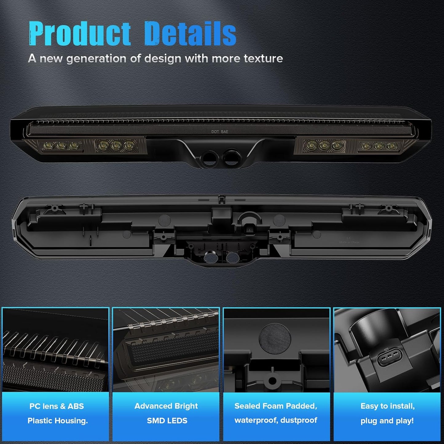 Smoked switchback LED mirror lights for GMC Sierra Silverado, 2020-2026+ by AutoLEDTech.com on Tampa Home & Garden Store
