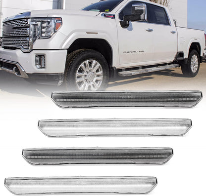 GMC Sierra HD 2500 smoked amber scanning LED side markers 5pc set AutoLEDTech.com on Tampa Home & Garden Store