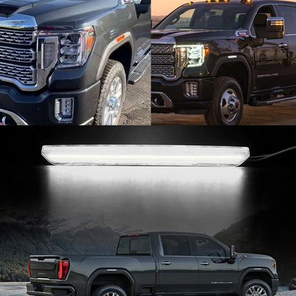 GMC Sierra HD 2500 smoked white amber scanning LED side markers by AutoLEDTech.com on Tampa Home & Garden Store