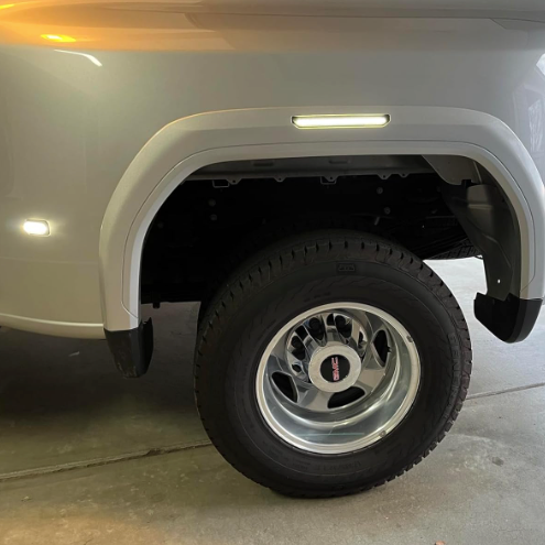 SCANNING LED side marker smoked white amber for 2020-2026+ GMC Sierra HD 2500 AutoLEDTech on Tampa Home & Garden Store