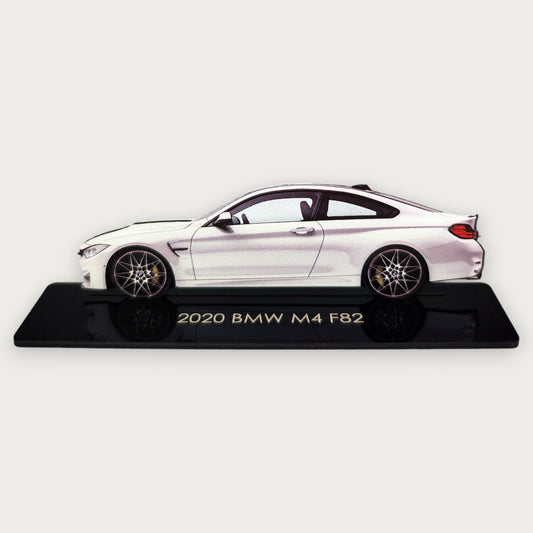 2020 BMW M4 F82 (2) Metal Car Wall Art, Color 2D Diecast Car Decor, Silhouette Metal Wall Art, Gift For Car Lovers, Detailed Color Metal Car - Tampa Home & Garden Store