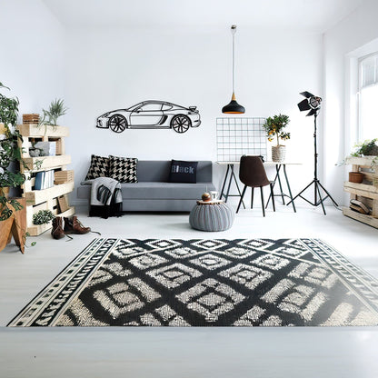2020 Porsche Cayman GT4 Wall Art – Steel Silhouette with Spinning Wheels-KAFMEKA007 - Tampa Home & Garden Store