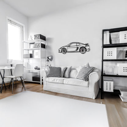 2020 Porsche Cayman GT4 Wall Art – Steel Silhouette with Spinning Wheels-KAFMEKA007 - Tampa Home & Garden Store