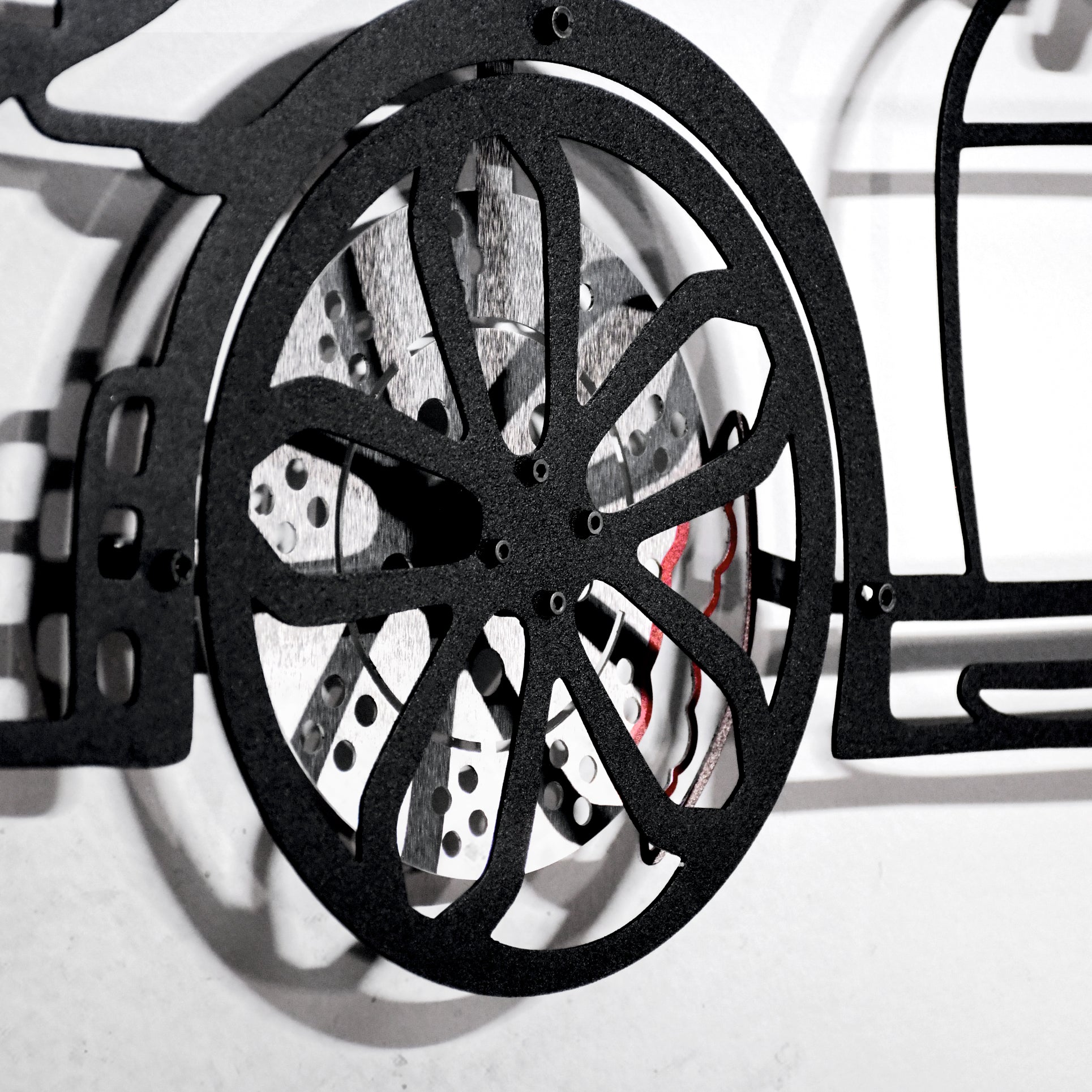 2020 Porsche Cayman GT4 Wall Art – Steel Silhouette with Spinning Wheels-KAFMEKA007 - Tampa Home & Garden Store
