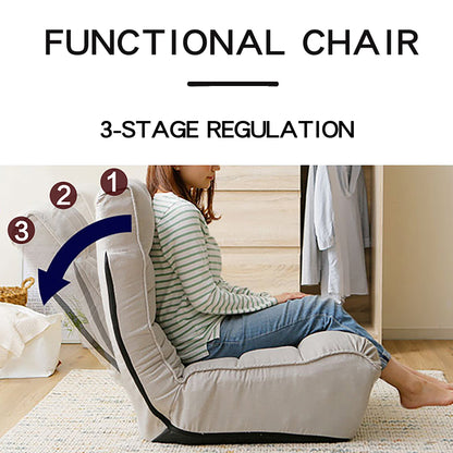Soft Linen Recliner Chair for Balcony Reading