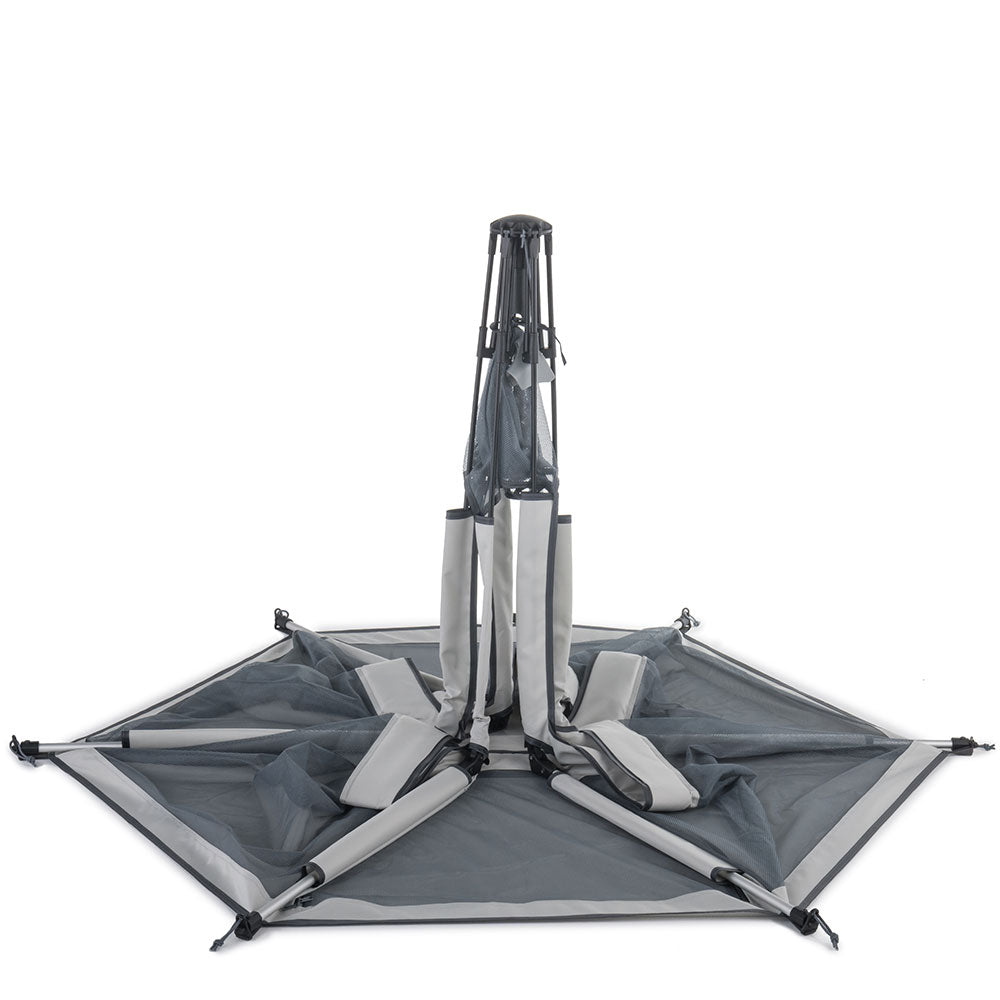 Pop 'N Go Playpen gray play yard with mesh sides and foldable frame on Tampa Home & Garden Store