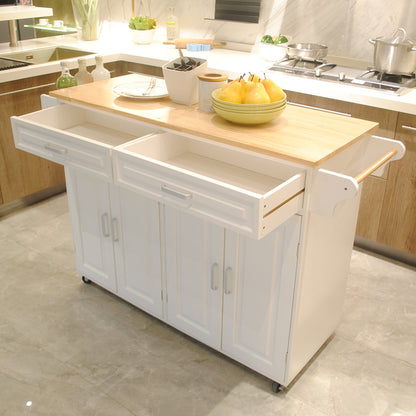 Heavy Mobile Kitchen Island and Storage Cart