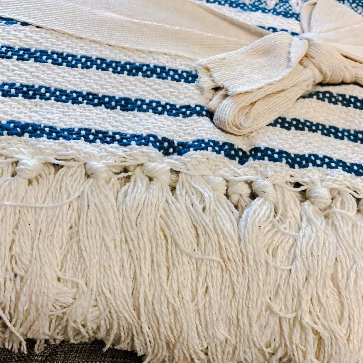 Waverly Woven Throw Blanket with Striped Colors