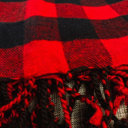 Red Buffalo Throw