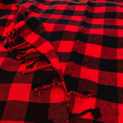 Red Buffalo Throw