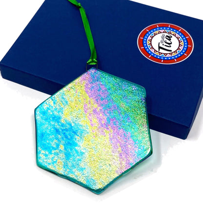 Handmade Glass Ornament - The Gift Box