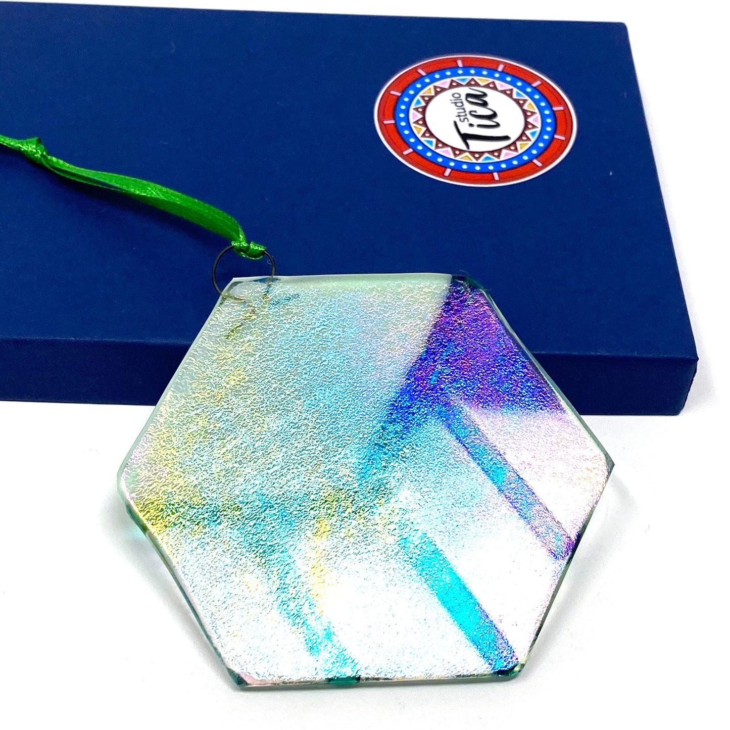 Handmade Glass Ornament - The Gift Box
