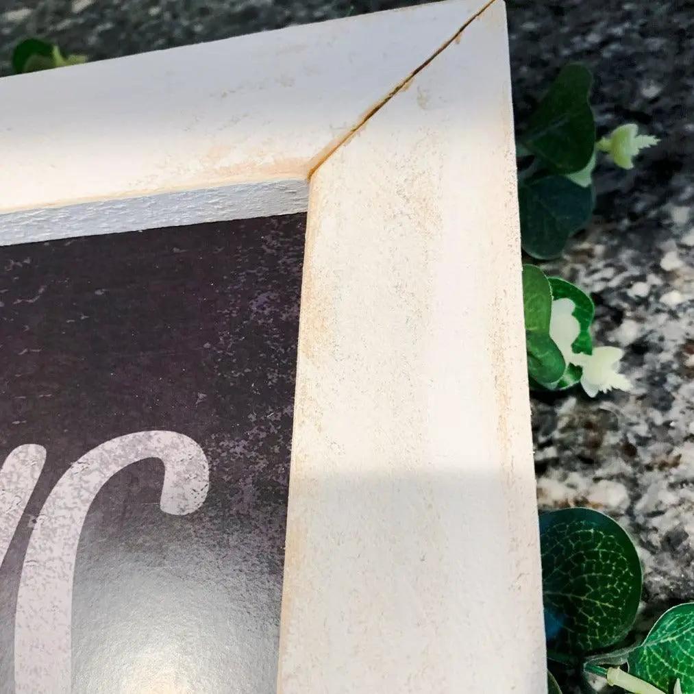 This Is Us Medium Sign Farmhouse Chic White Frame