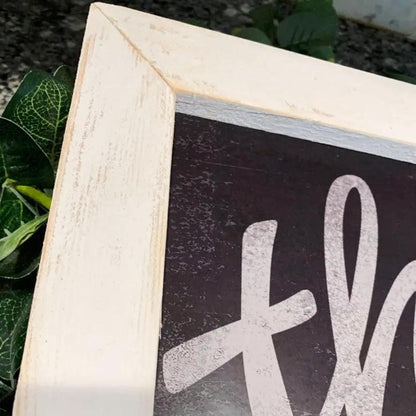 This Is Us Medium Sign Farmhouse Chic White Frame