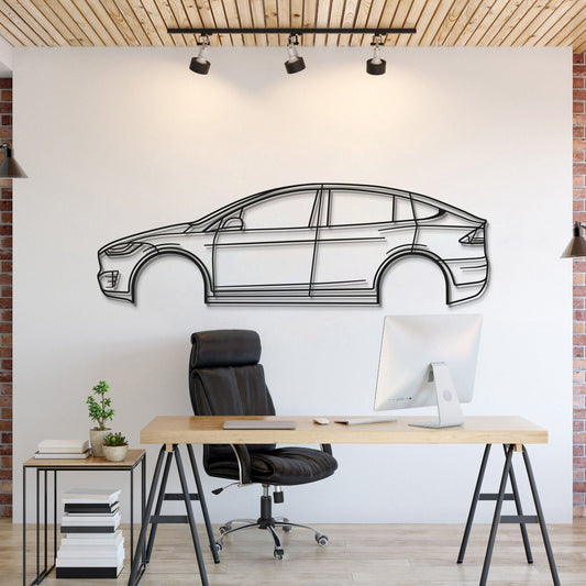 Arte de Pared Metálico del Coche Modelo X Performance 2020 - MT0715