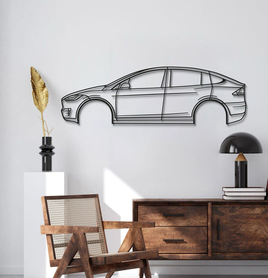 Arte de Pared Metálico del Coche Modelo X Performance 2020 - MT0715