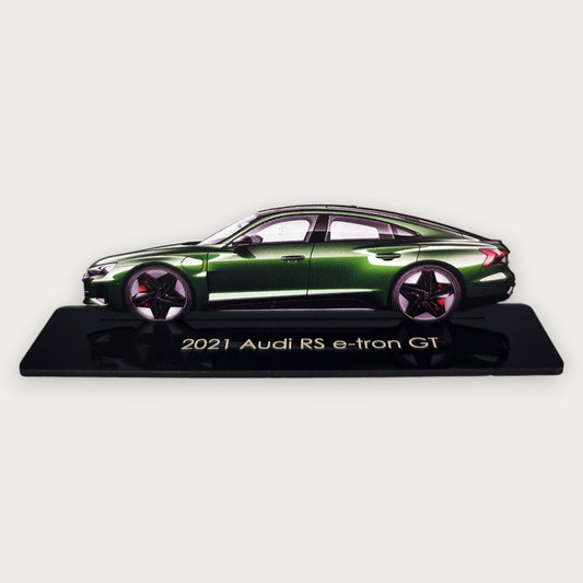 2021 Audi RS e-tron GT (1) Metal Car Wall Art, Color 2D Diecast Car Decor, Silhouette Metal Wall Art, Gift For Car Lovers, Detailed Color Metal Car - Tampa Home & Garden Store