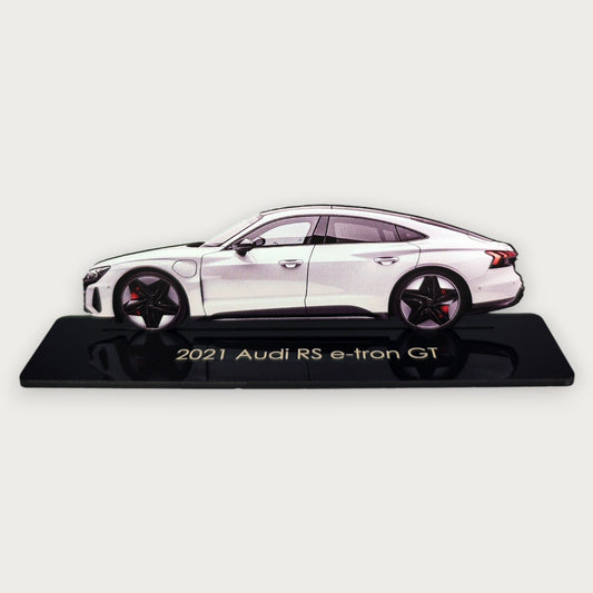 2021 Audi RS e-tron GT (2) Metal Car Wall Art, Color 2D Diecast Car Decor, Silhouette Metal Wall Art, Gift For Car Lovers, Detailed Color Metal Car - Tampa Home & Garden Store