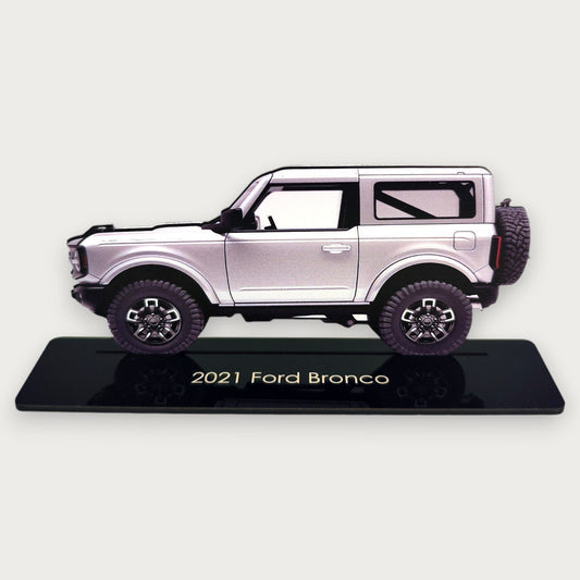 2021 Ford Bronco (2) Metal Car Wall Art, Color 2D Diecast Car Decor, Silhouette Metal Wall Art, Gift For Car Lovers, Detailed Color Metal Car - Tampa Home & Garden Store