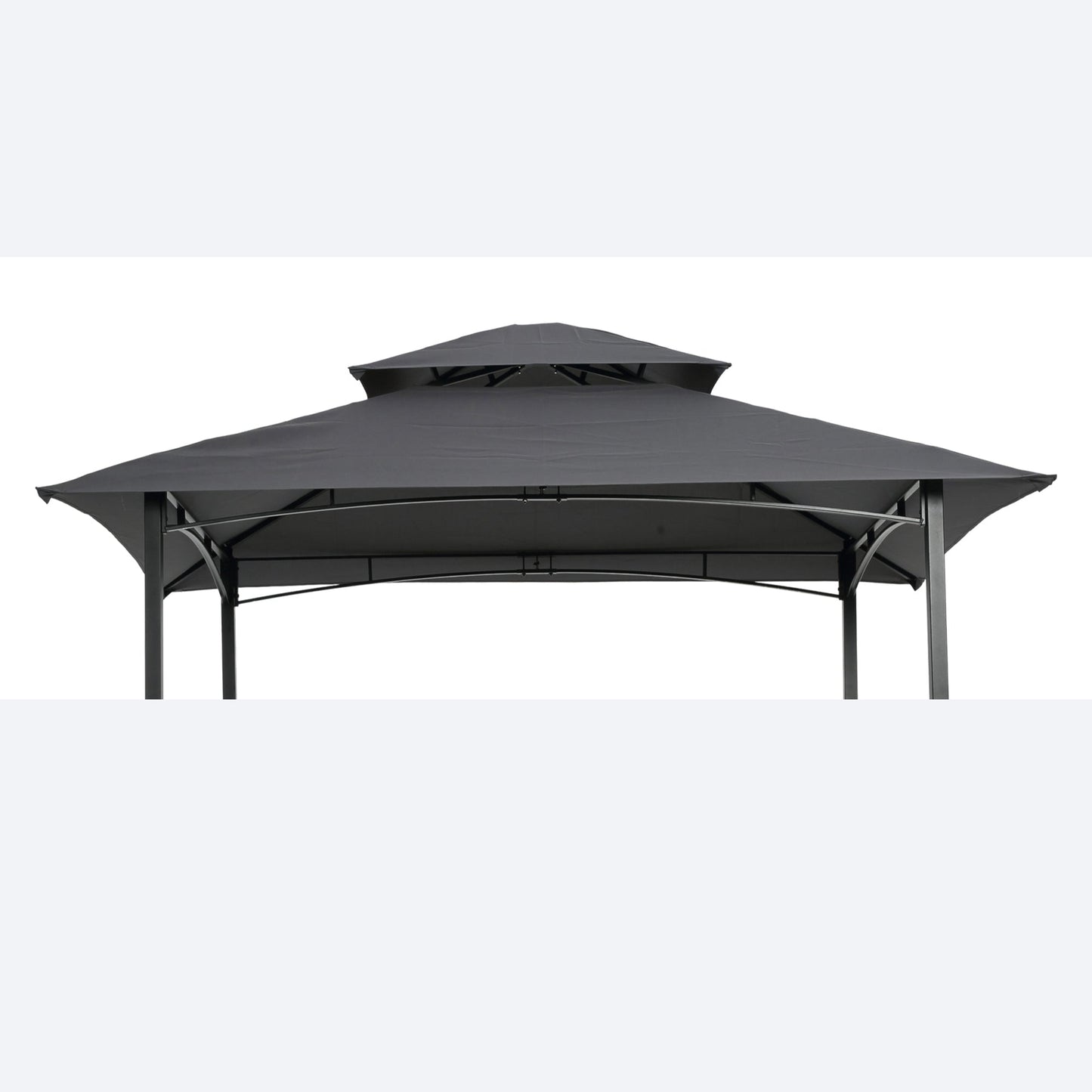 Double Tiered Canopy for 8x5ft Grill Gazebo Tent
