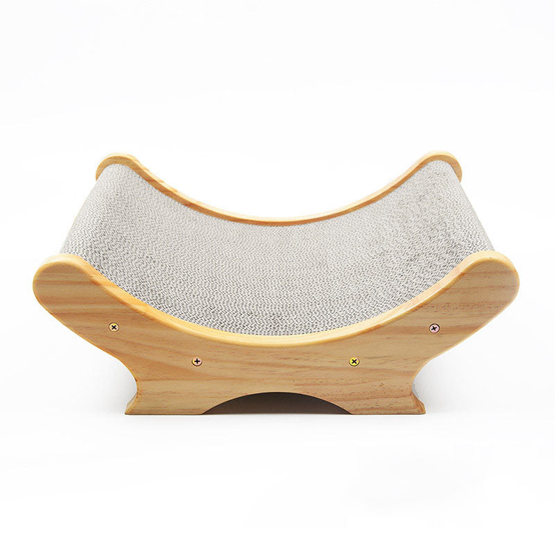 U-shaped wooden cat paw grinder scratcher with grey sisal surface, Sell My Stuff cat toy on Tampa Home & Garden Store