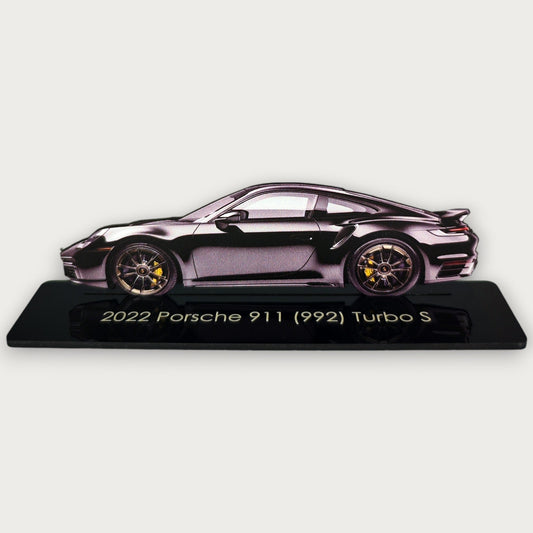 2022 Porsche 911 (992) Turbo S (1) Metal Car Wall Art, Color 2D Diecast Car Decor, Silhouette Metal Wall Art, Gift For Car Lovers, Detailed Color Metal Car - Tampa Home & Garden Store