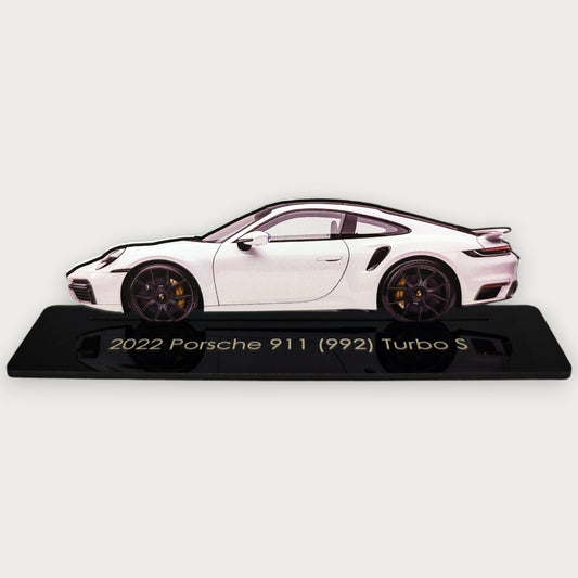 2022 Porsche 911 (992) Turbo S (2) Metal Car Wall Art, Color 2D Diecast Car Decor, Silhouette Metal Wall Art, Gift For Car Lovers, Detailed Color Metal Car - Tampa Home & Garden Store
