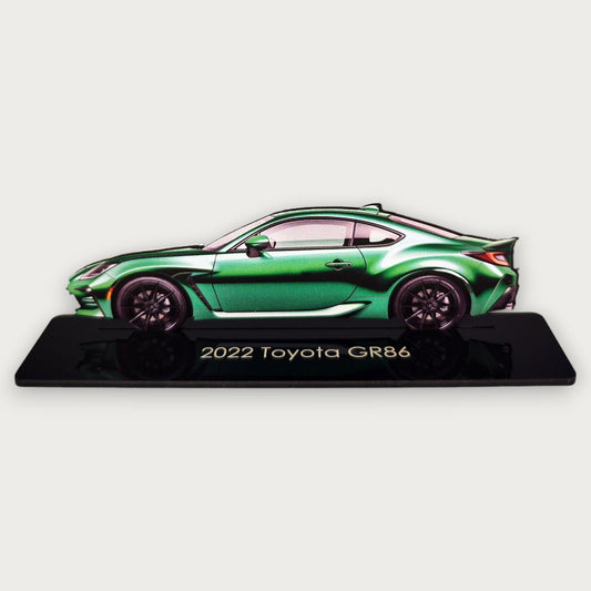 2022 Toyota GR86 (1) Metal Car Wall Art, Color 2D Diecast Car Decor, Silhouette Metal Wall Art, Gift For Car Lovers, Detailed Color Metal Car - Tampa Home & Garden Store
