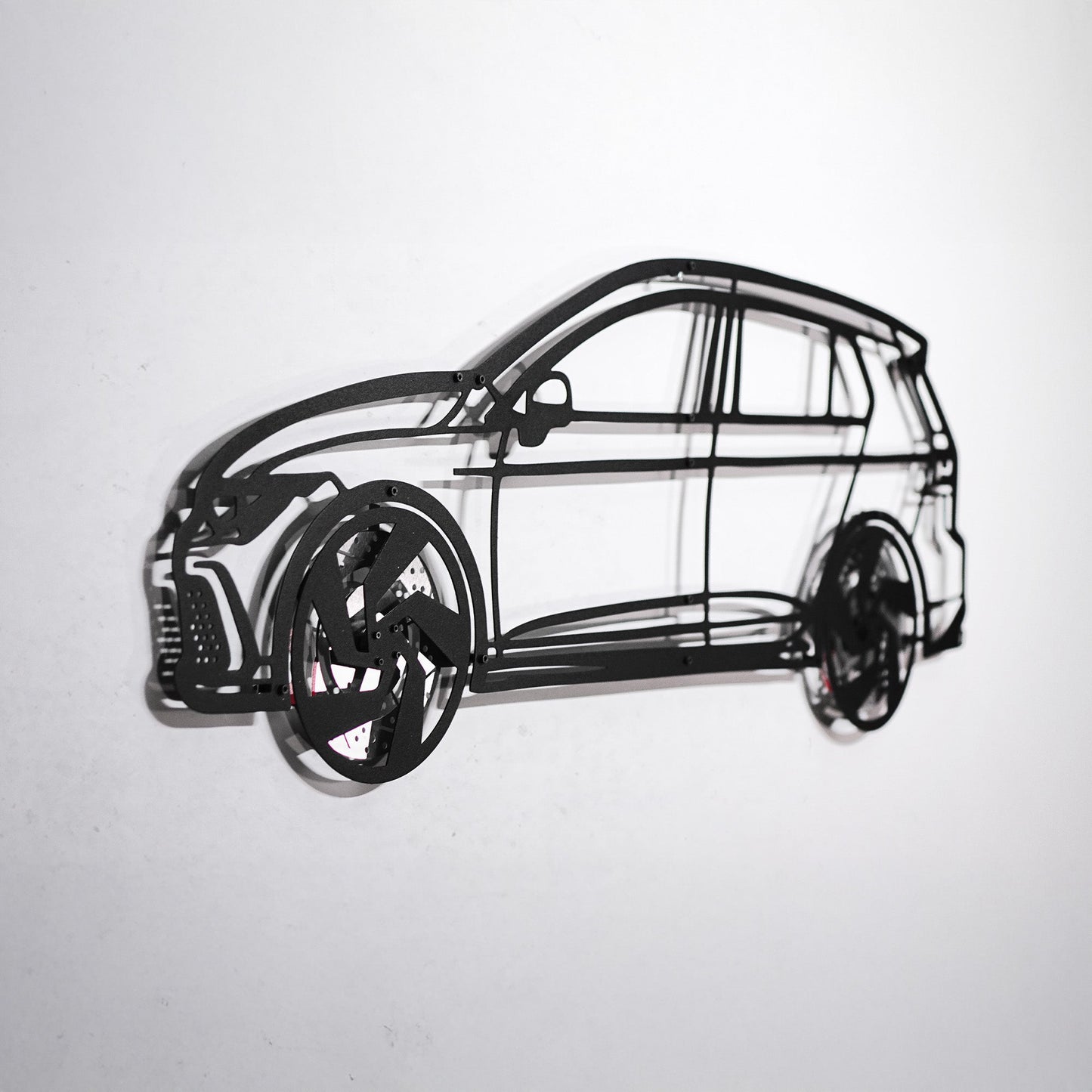 2022 Volkswagen Golf GTI Wall Art – Steel Silhouette with Spinning Wheels-KAFMEKA010 - Tampa Home & Garden Store