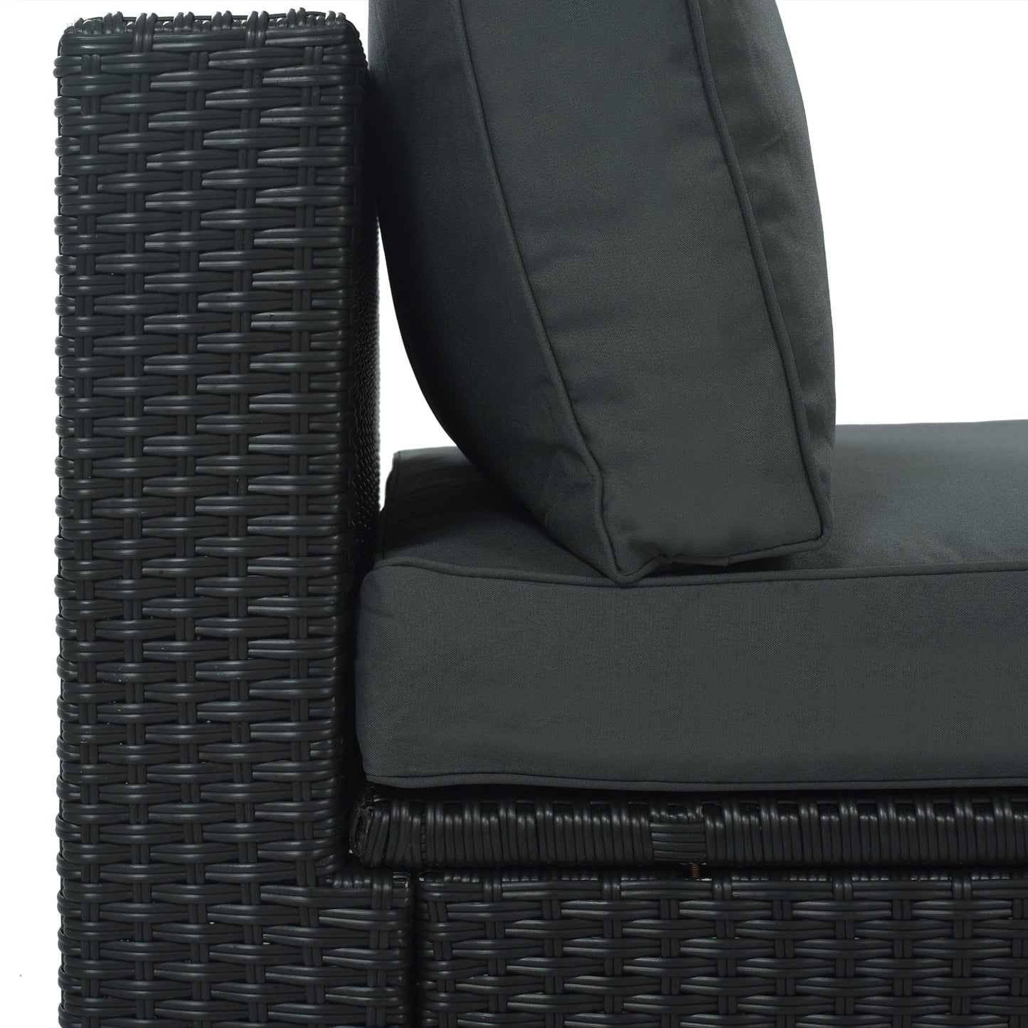 Outdoor 7 Piece Wicker Sofa Set and Cushions