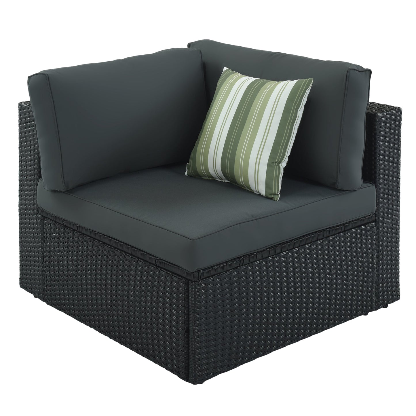 Outdoor 7 Piece Wicker Sofa Set and Cushions