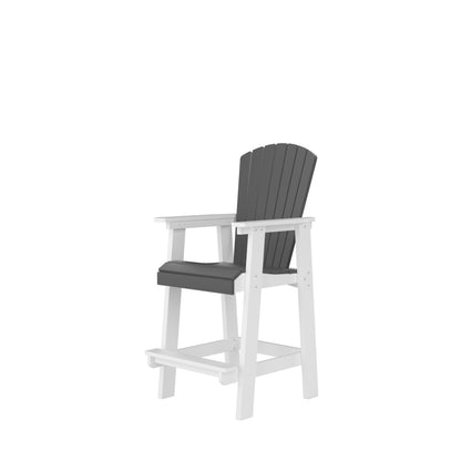 Outdoor Hdpe Bar Chair and Adirondack Set 2