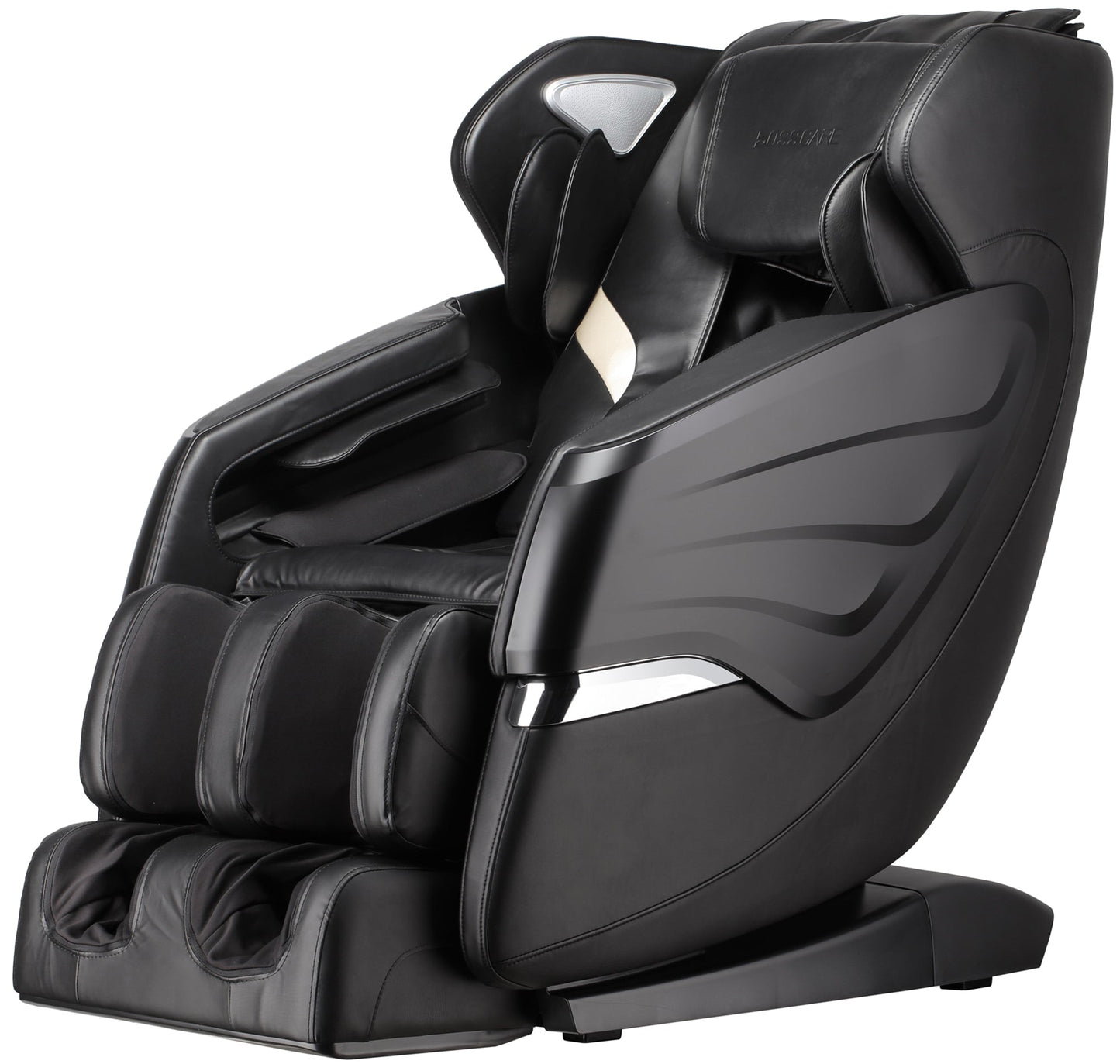 Massage Chairs SL Track Full Body Massage Recliner black leather HouseOfZazla on Tampa Home & Garden Store
