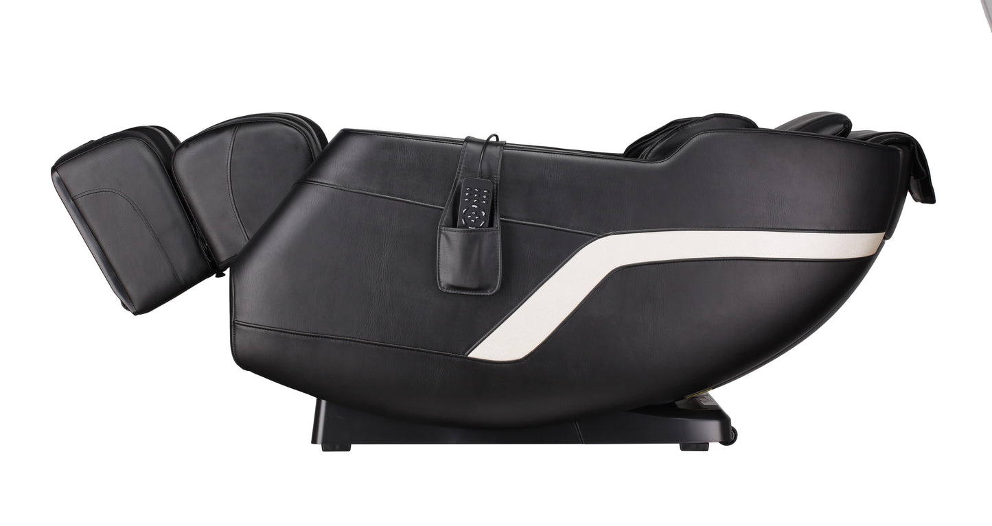 Massage Chair SL Track Recliner in black leather by HouseOfZazla with remote pocket on Tampa Home & Garden Store