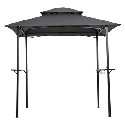 Double Tiered Canopy for 8x5ft Grill Gazebo Tent