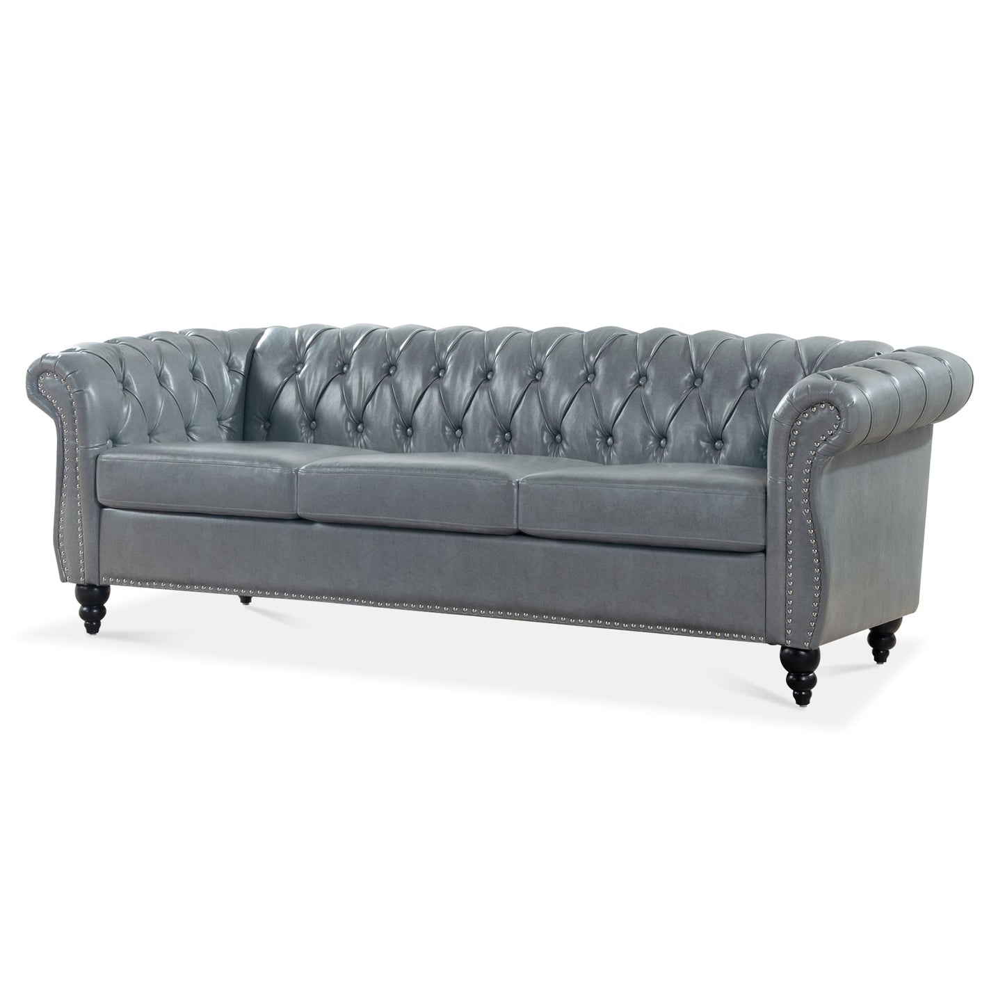 the Rolled Arm Chesterfield 3 Seater Sofa