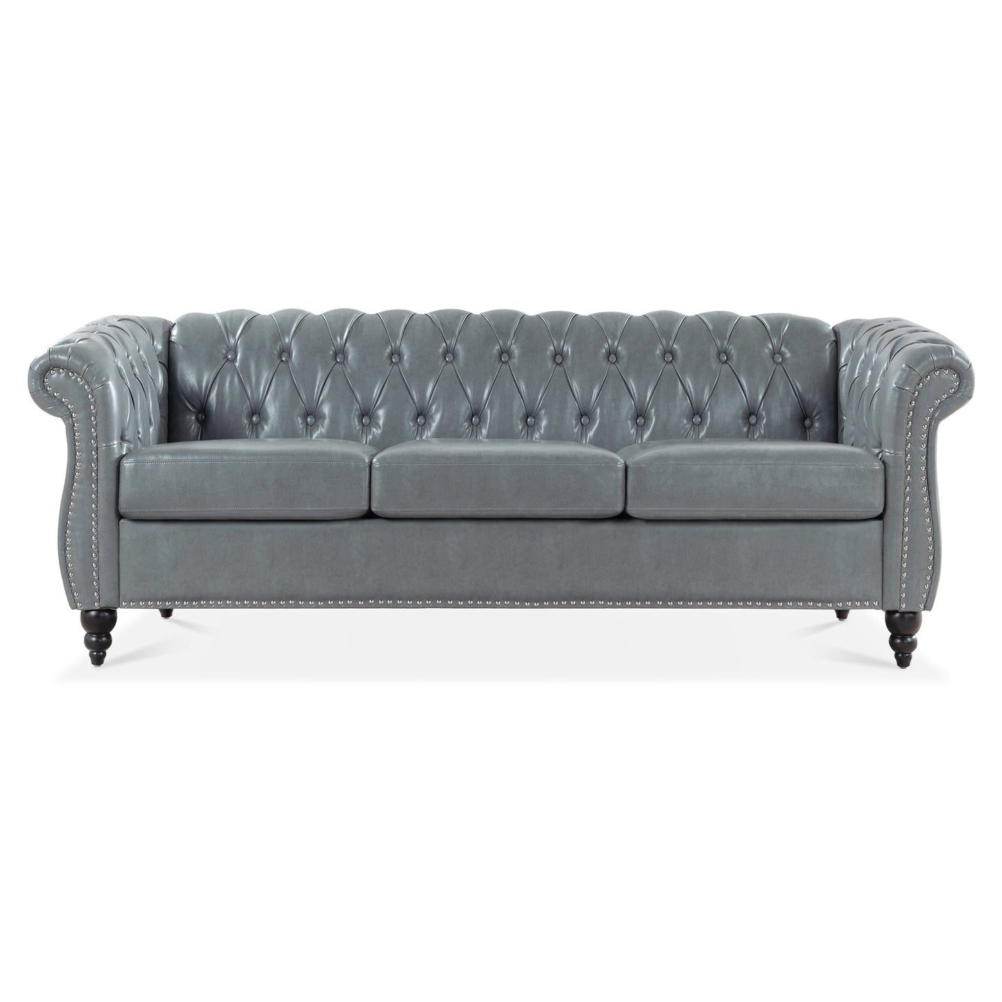 the Rolled Arm Chesterfield 3 Seater Sofa