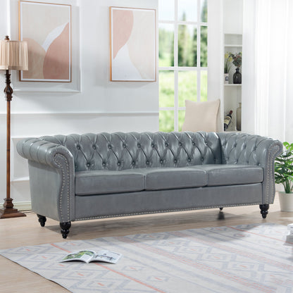 the Rolled Arm Chesterfield 3 Seater Sofa