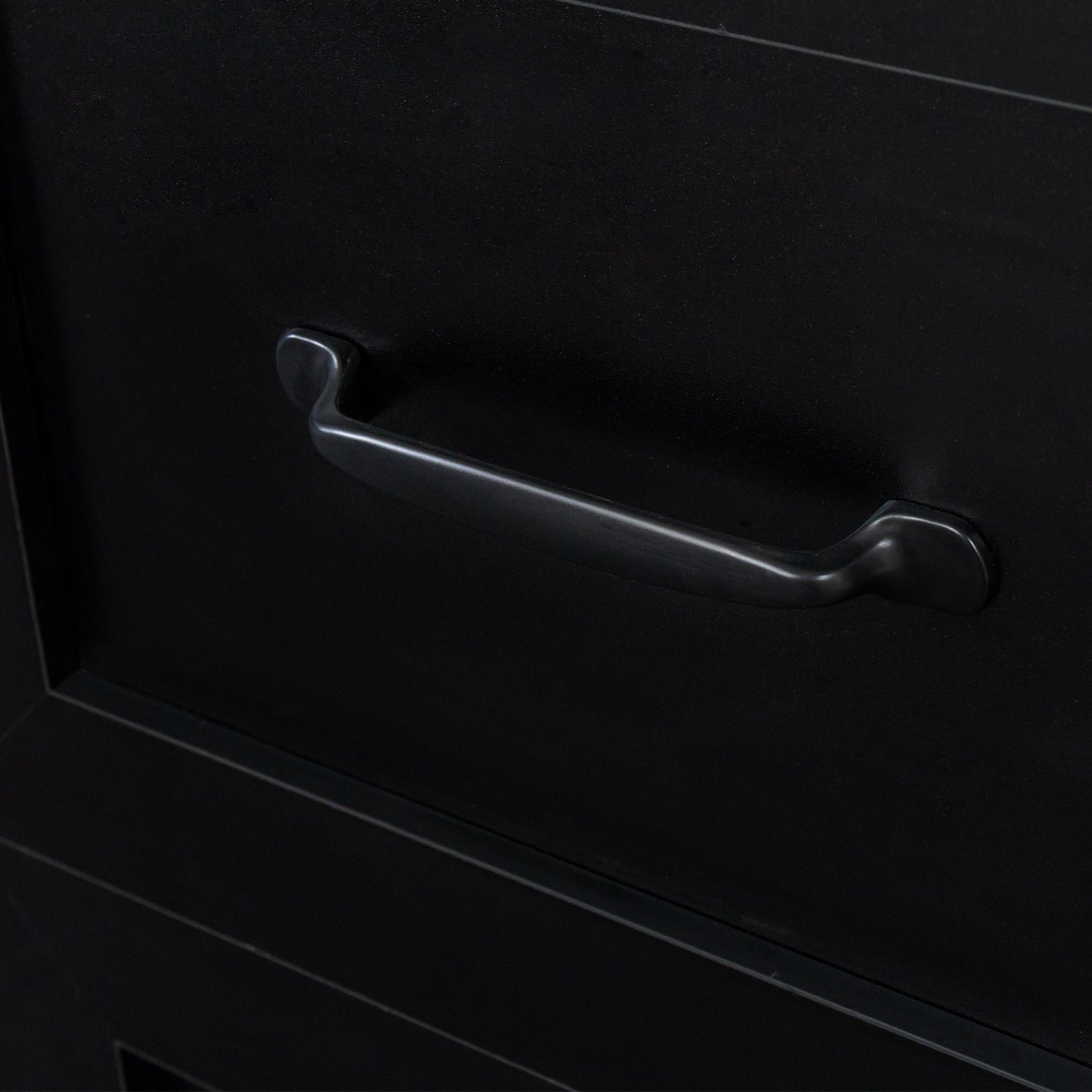 Home Office Computer Desk with Hutch Antiqued Black metal drawer pull on Tampa Home & Garden Store