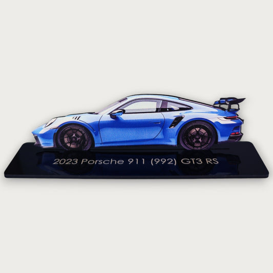 2023 Porsche 911 (992) GT3 RS (1) Metal Car Wall Art, Color 2D Diecast Car Decor, Silhouette Metal Wall Art, Gift For Car Lovers, Detailed Color Metal Car - Tampa Home & Garden Store