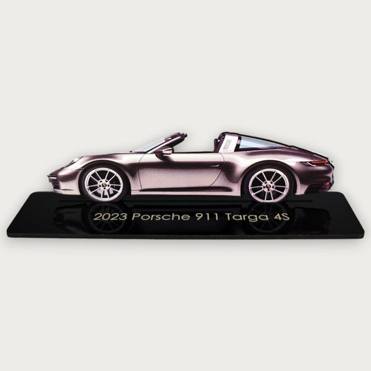 2023 Porsche 911 Targa 4S (1) Metal Car Wall Art, Color 2D Diecast Car Decor, Silhouette Metal Wall Art, Gift For Car Lovers, Detailed Color Metal Car - Tampa Home & Garden Store