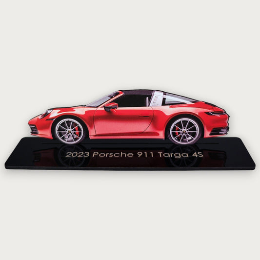 2023 Porsche 911 Targa 4S (2) Metal Car Wall Art, Color 2D Diecast Car Decor, Silhouette Metal Wall Art, Gift For Car Lovers, Detailed Color Metal Car - Tampa Home & Garden Store