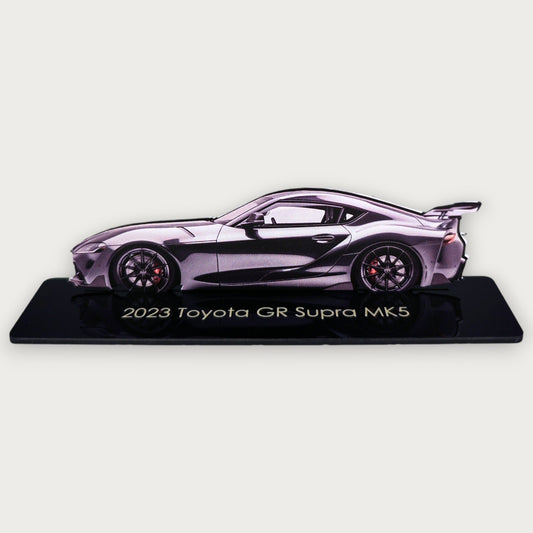 2023 Toyota GR Supra MK5 (1) Metal Car Wall Art, Color 2D Diecast Car Decor, Silhouette Metal Wall Art, Gift For Car Lovers, Detailed Color Metal Car - Tampa Home & Garden Store
