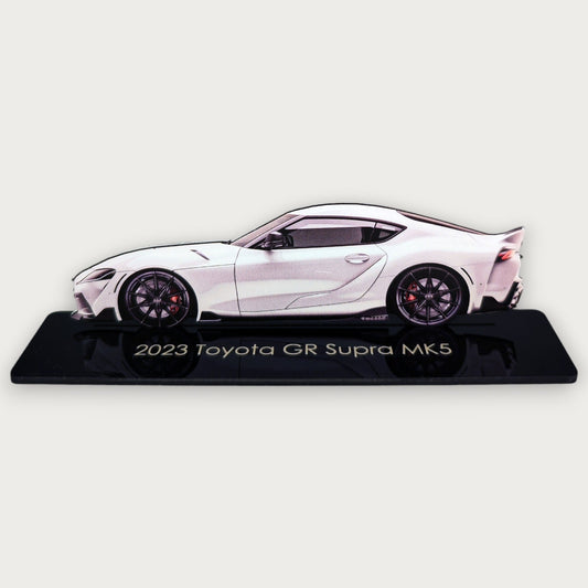 2023 Toyota GR Supra MK5 (2) Metal Car Wall Art, Color 2D Diecast Car Decor, Silhouette Metal Wall Art, Gift For Car Lovers, Detailed Color Metal Car - Tampa Home & Garden Store