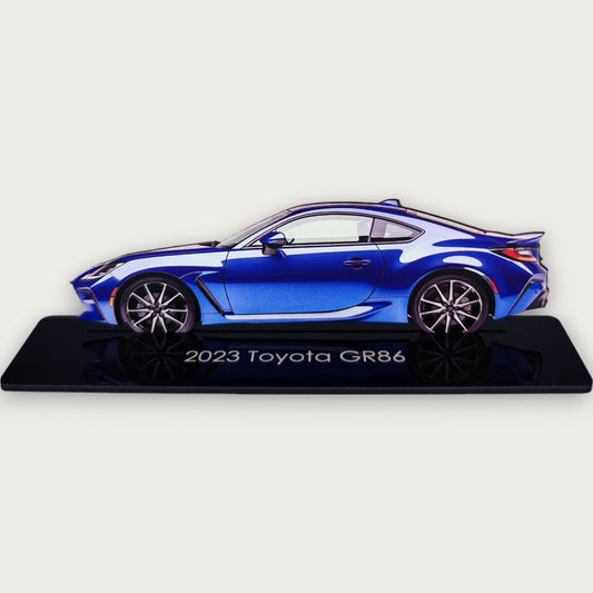 2023 Toyota GR86 (2) Metal Car Wall Art, Color 2D Diecast Car Decor, Silhouette Metal Wall Art, Gift For Car Lovers, Detailed Color Metal Car - Tampa Home & Garden Store