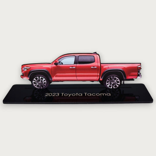 2023 Toyota Tacoma (1) Metal Car Wall Art, Color 2D Diecast Car Decor, Silhouette Metal Wall Art, Gift For Car Lovers, Detailed Color Metal Car - Tampa Home & Garden Store