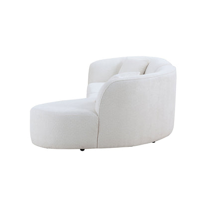 Sofas curved white boucle upholstery by HouseOfZazla modern luxury seating on Tampa Home & Garden Store