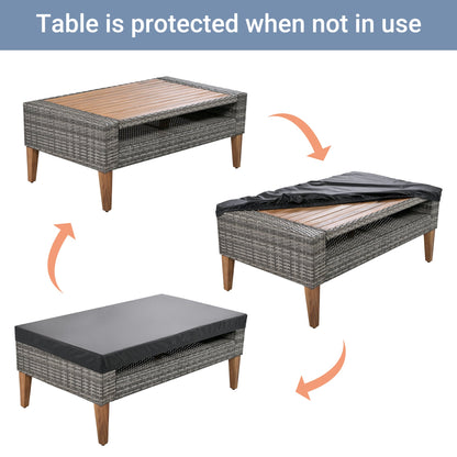 6 Piece Outdoor PE Wicker Sofa and Chairs